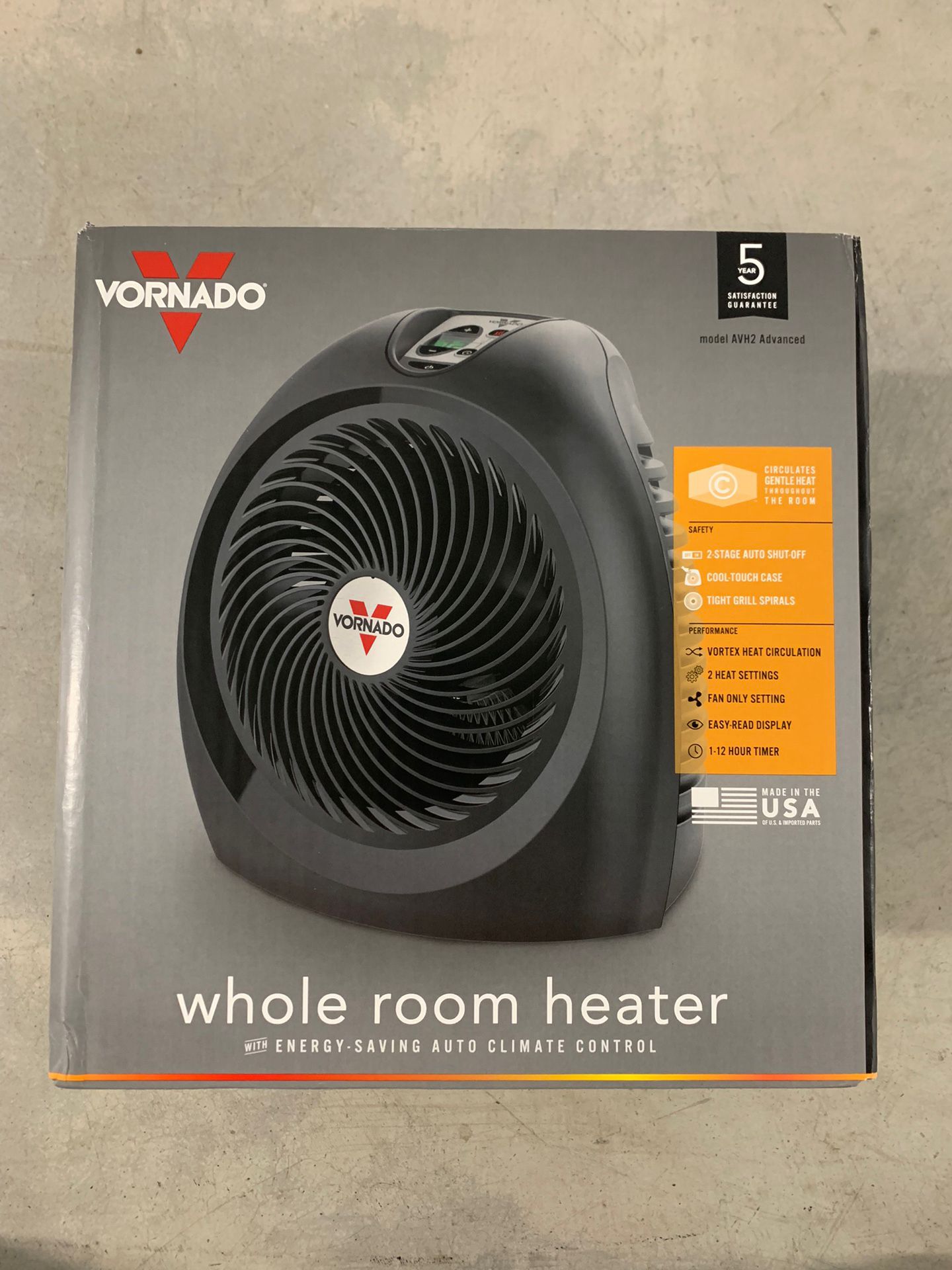 VORNADO MODEL AVH2 “ADVANCED” WHOLE ROOM HEATER, BRAND SPANKIN’ NEW for