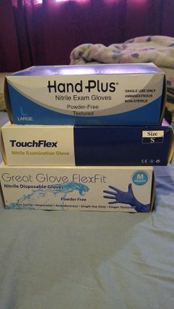 Nitrile disponible gloves