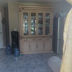 China Cabinet..Solid Wood 