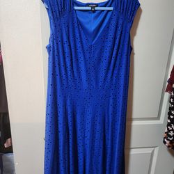 Royal blue dress