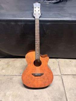 Luna Gypsy Spalt Grand Auditorium Acoustic-Electric Guitar