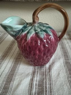 Vintage Ancora Italian Strawberry Pitcher