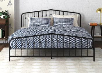 Classic Black King Bedframe