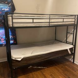 Twin Size Metal Bunk Beds (mattresses Not Included)
