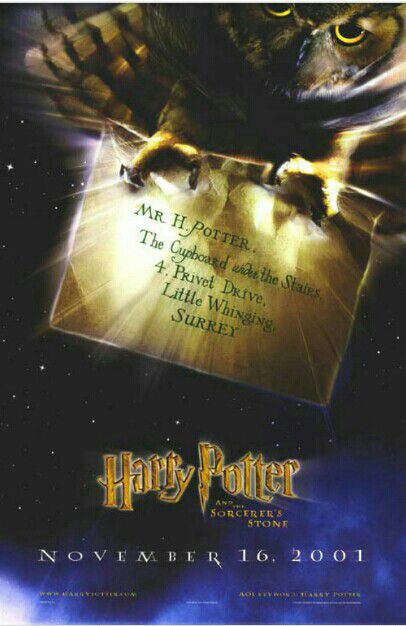 HARRY POTTER 27x40 *rare owl teaser*theatrical double sided poster. Original release