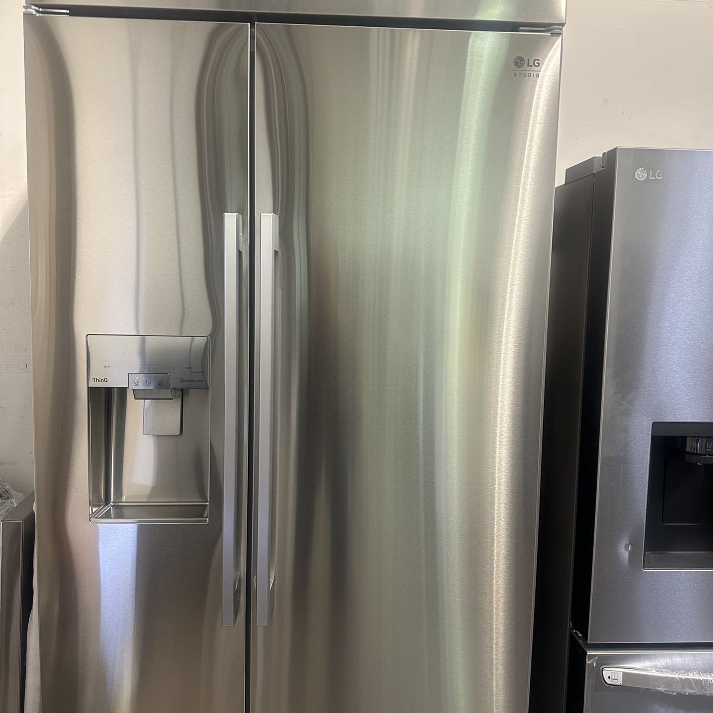 SMART Built-in Side by Side Refrigerator in Stainless Steel with Tall Ice & Water Dispenser