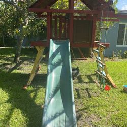 Wooden Backyard Playground/Swing Set