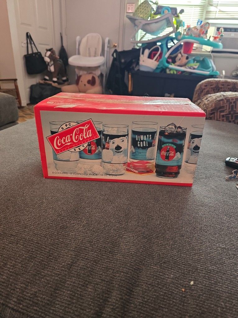 1995 Unopened Coca Cola Glasses