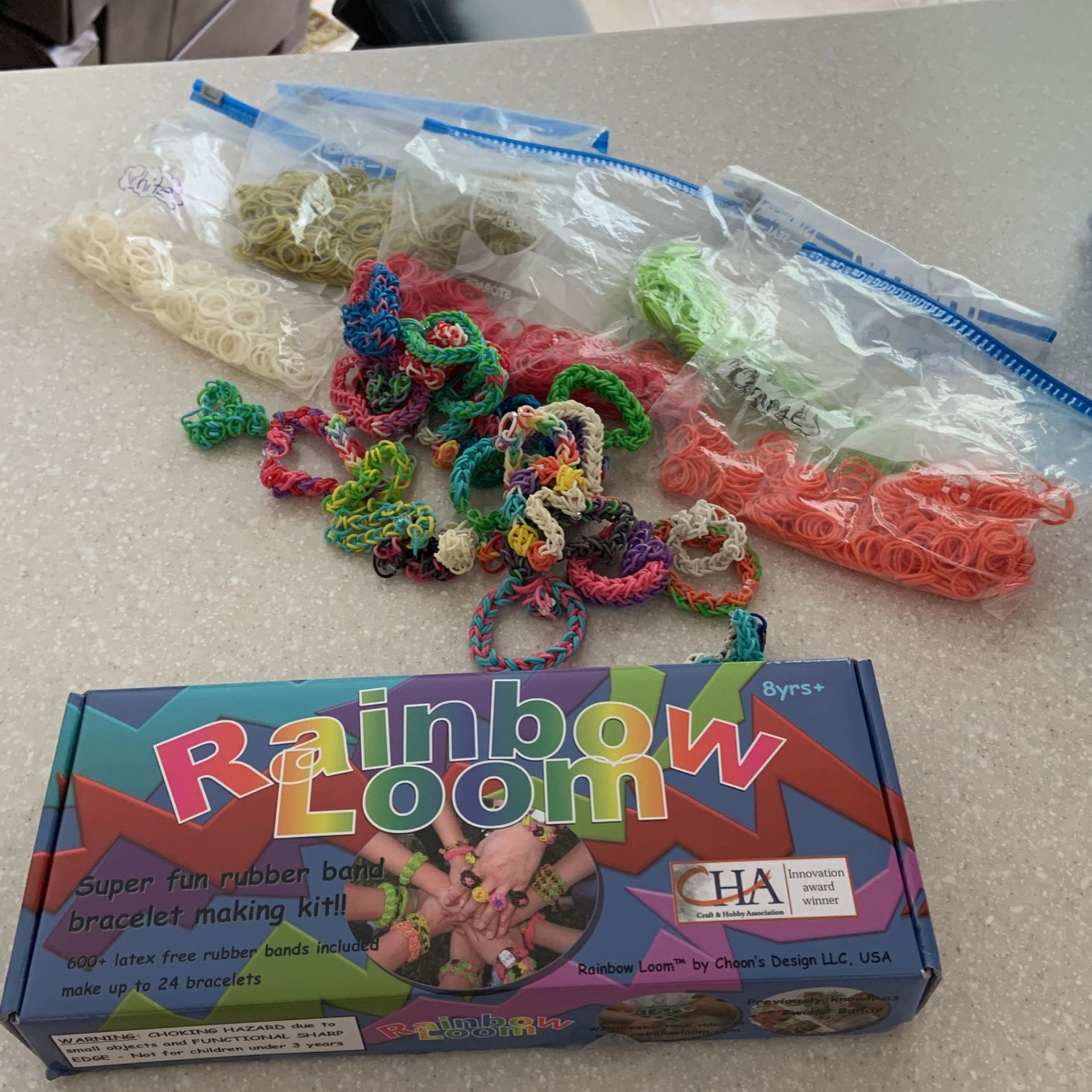 Authentic Rainbow Loom Bracelet Making Tool & Collection 