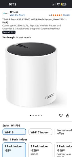 Deco WiFi 6 Mesh System