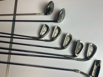 Golf Club Set – Ping Eye 2 Irons + Callaway Big Bertha Fairway Woods + Carbite Putter