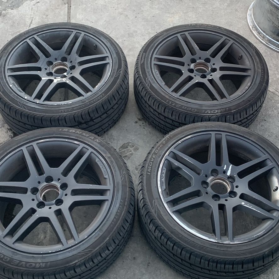 Full Set Of Used 17 Inch’ Mercedes Benz AMG Wheels With Tires for Sale ...