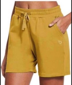 Brandnew(Large)Women's 5" Athletic Shorts Cotton Comfy Casual Summer Sweat Workout