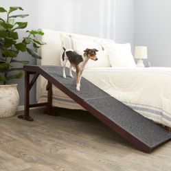 Frisco Deluxe Wooden Carpeted Cat & Dog Ramp