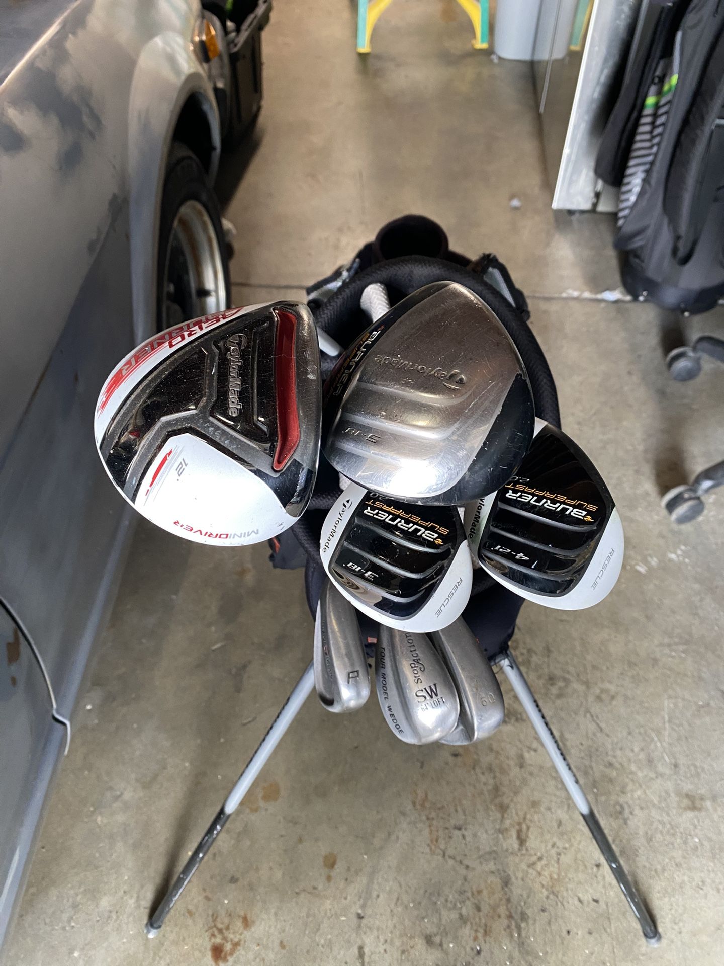 Taylormade mini Driver Hybrid and woods left handed