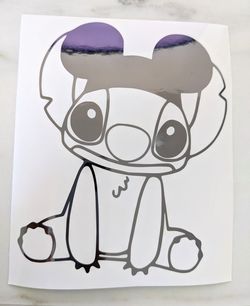 Stitch decal | Stitch with Mickey ears hat Decal | Stitch Mickey hat decal | Tumbler, Laptop, Car Decal