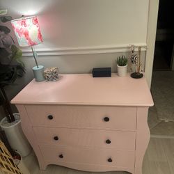 Pottery Barn Pink Dresser 