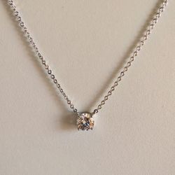 Classic Brilliant Round Pendant Necklace