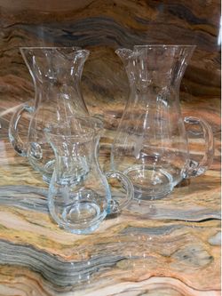 Princess House Heritage Handblown Beverage Pitchers