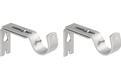 Amazon Basics Adjustable Curtain Wall Bracket Set (Set Of 2)