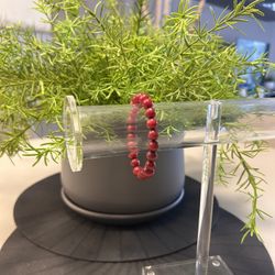 Red Beaded Bracelet