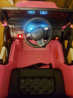 drivable rechargable bluetooth lights light up jeep