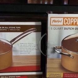 Copper Pan And Dutch Oven Set 