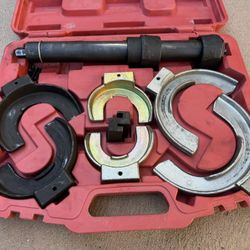 Interchangeable Fork Strut Coil Spring Compressor