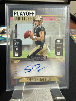 2024 Panini Contenders Spencer Rattler Rookie Ticket Auto RC /149 Saints