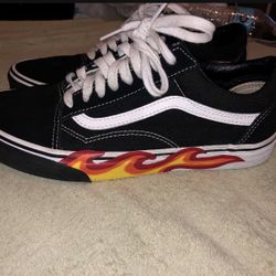 vans with flame 