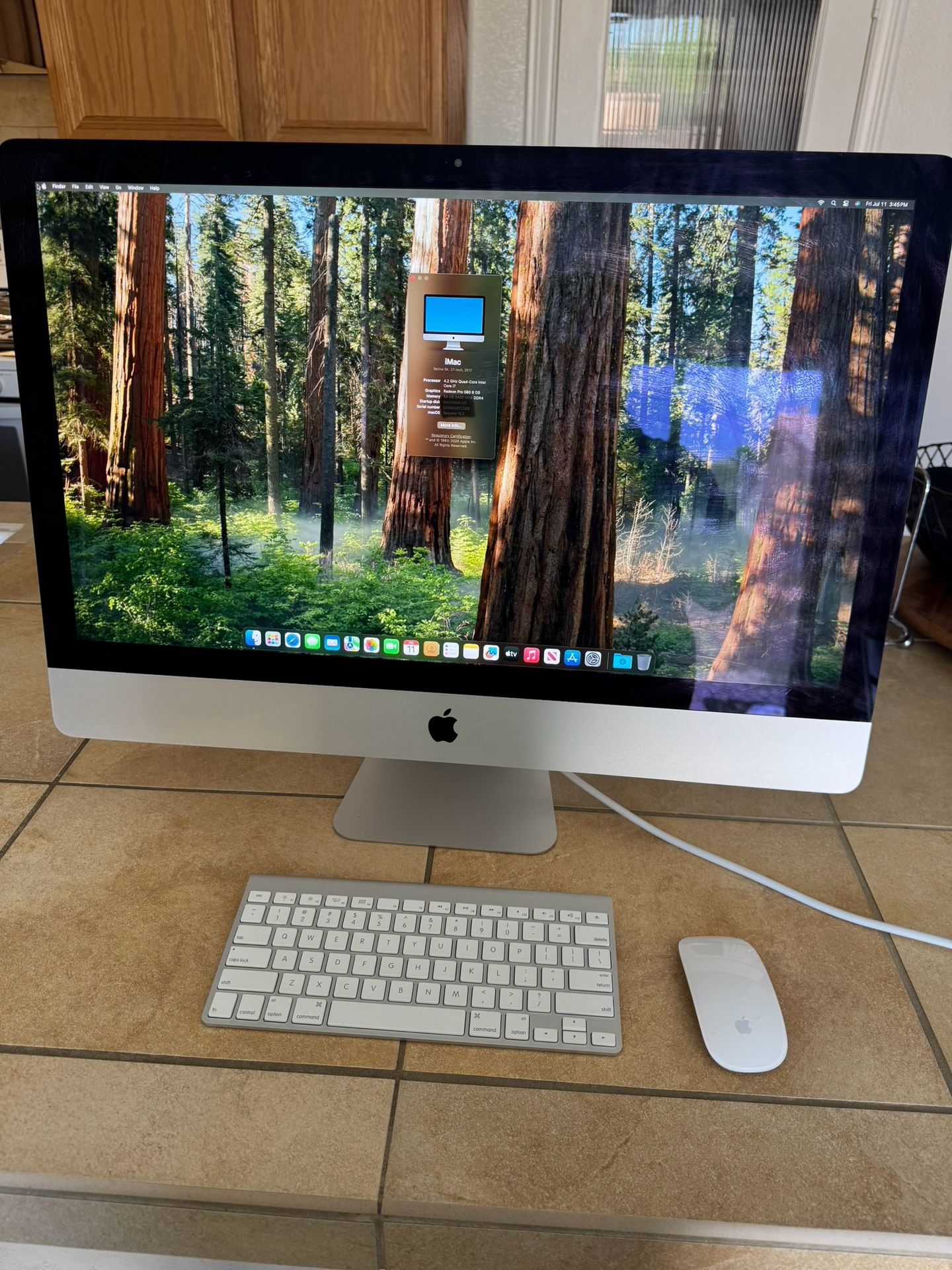 Apple 27” iMac 5K, Intel Core I7, 512 GB SSD, 64 GB Ram, Radeon Pro 580x - 8 GB Graphics, OSX Sequoia