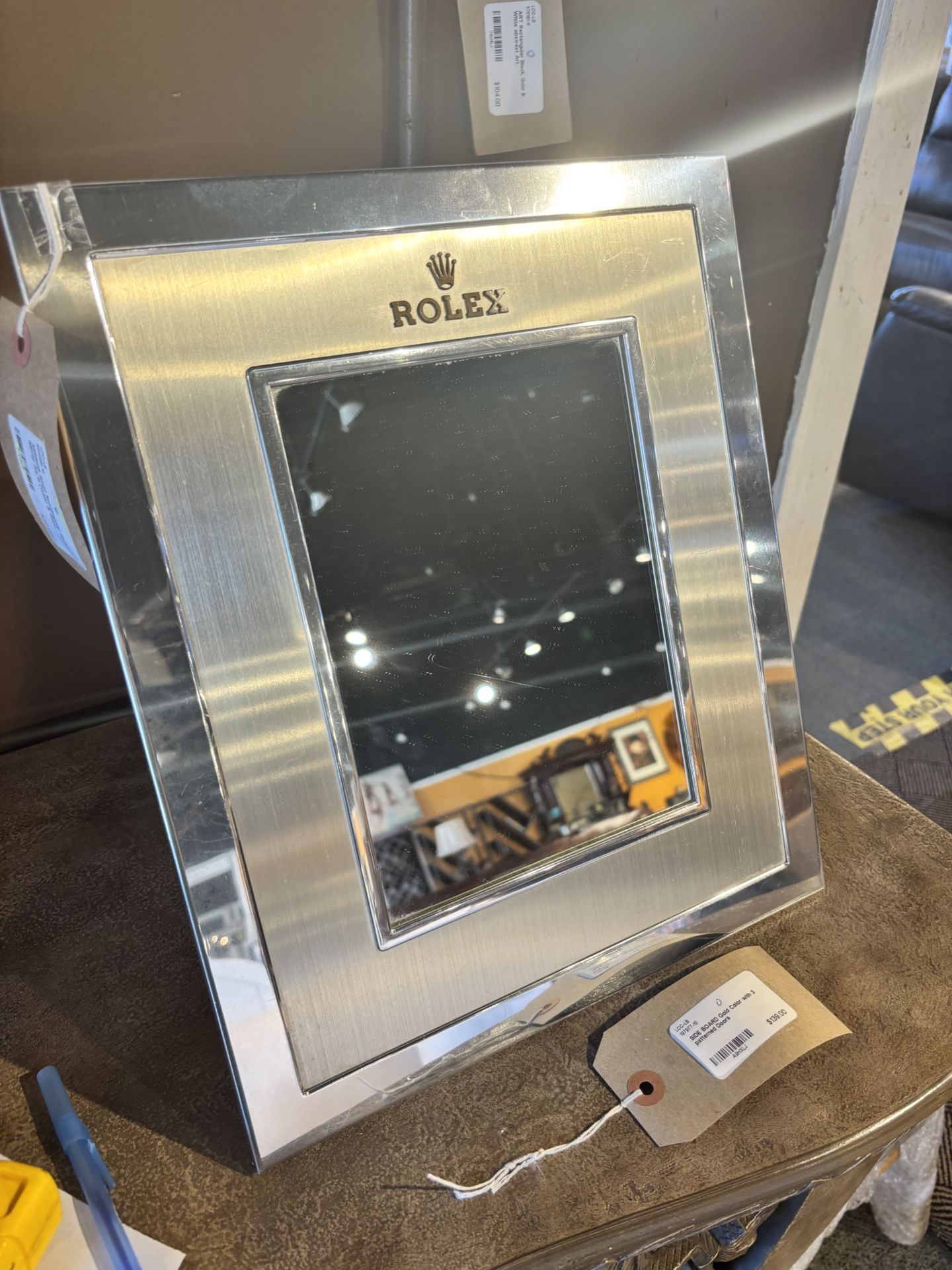 MIRROR Small Rectangular Rolex Mirror As Is (wear & tear) - SKU: P7D5C8