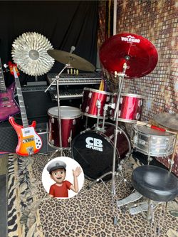 🔥 5 Piece Drum Set Complete Drums