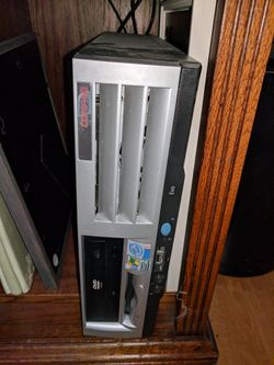 Desktop with two monitors