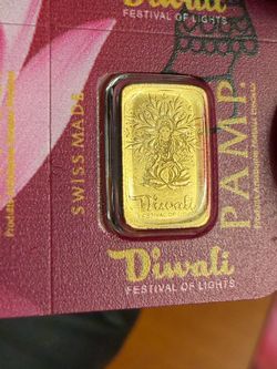 1 gram 24k Gold - Diwali Lakshmi Sacred Cow (Pamp Suisse)