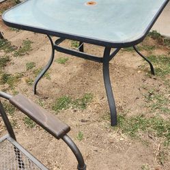 Backyard table and chairs
