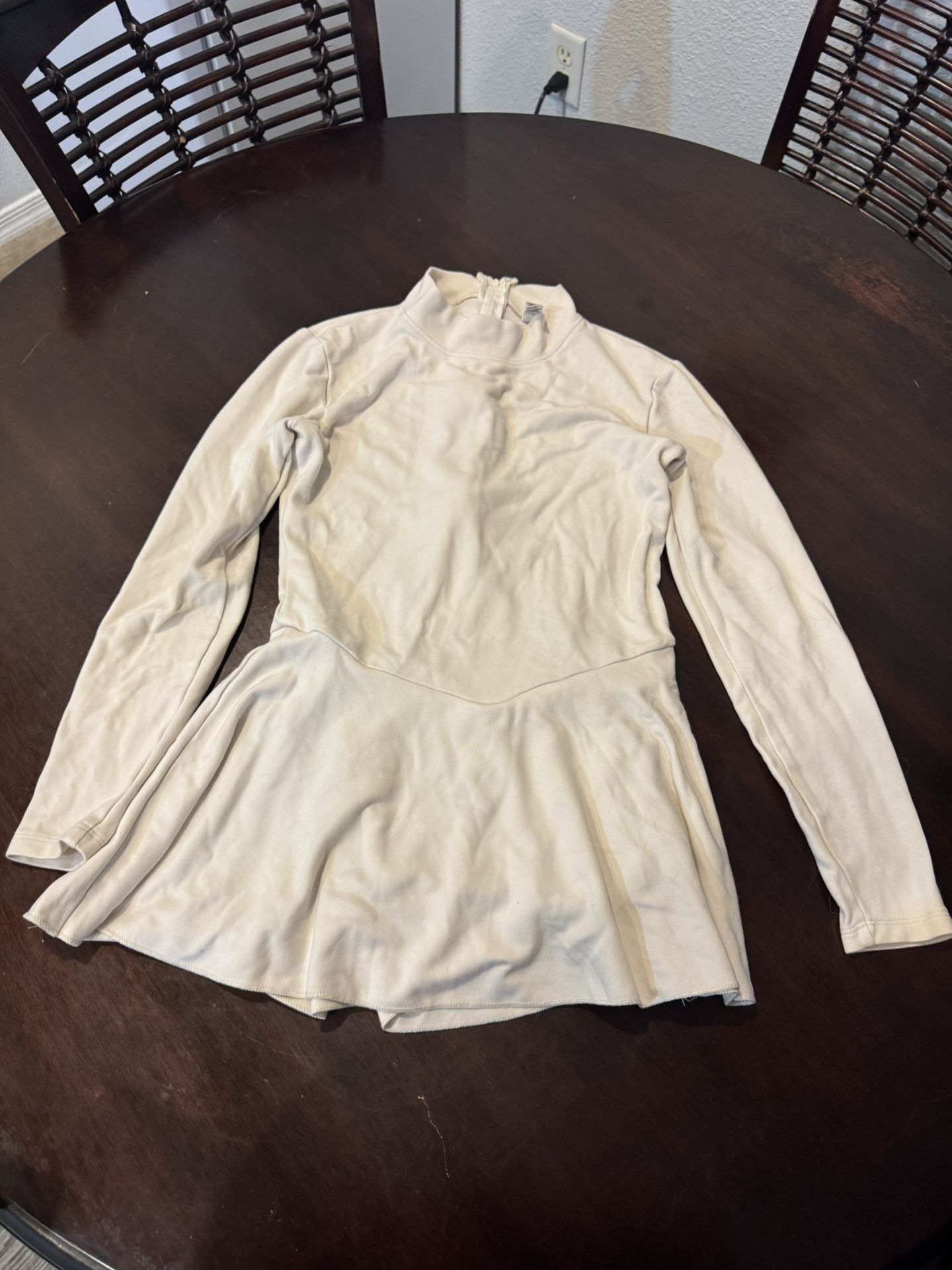 Los Angeles Apparel Cream Colored Dress Size M