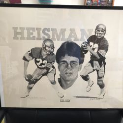 Original Doug Flutie Heisman Print