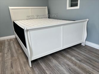 Queen Whitewood Sled With Ortho Matres!!