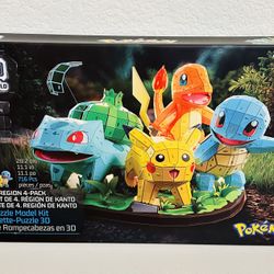 🔥NEW SEALED🔥 4D Build Pokémon Starter Set 3D Model Kit