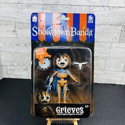 Showdown Bandit Grieves Banker 5 inch Action Figure With Shooter and Trap NEW