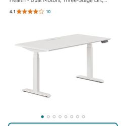 Branch Standing Desk  - all white 