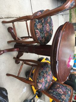 Bar stools and table