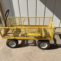Yellow Wheeled Utility Cart 4’x2’