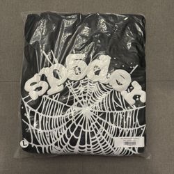 Sp5der OG Web Hoodie Black
