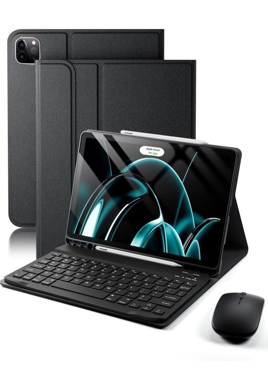 Keyboard Case for iPad Pro 13 (M4 2024)-13 inch with Mouse & Detachable Keyboard