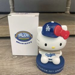 2012 Hello Kitty Los Angeles Dodgers 50th Anniversary Bobblehead SGA NIB
