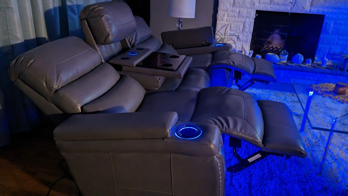Duel recling Couch
