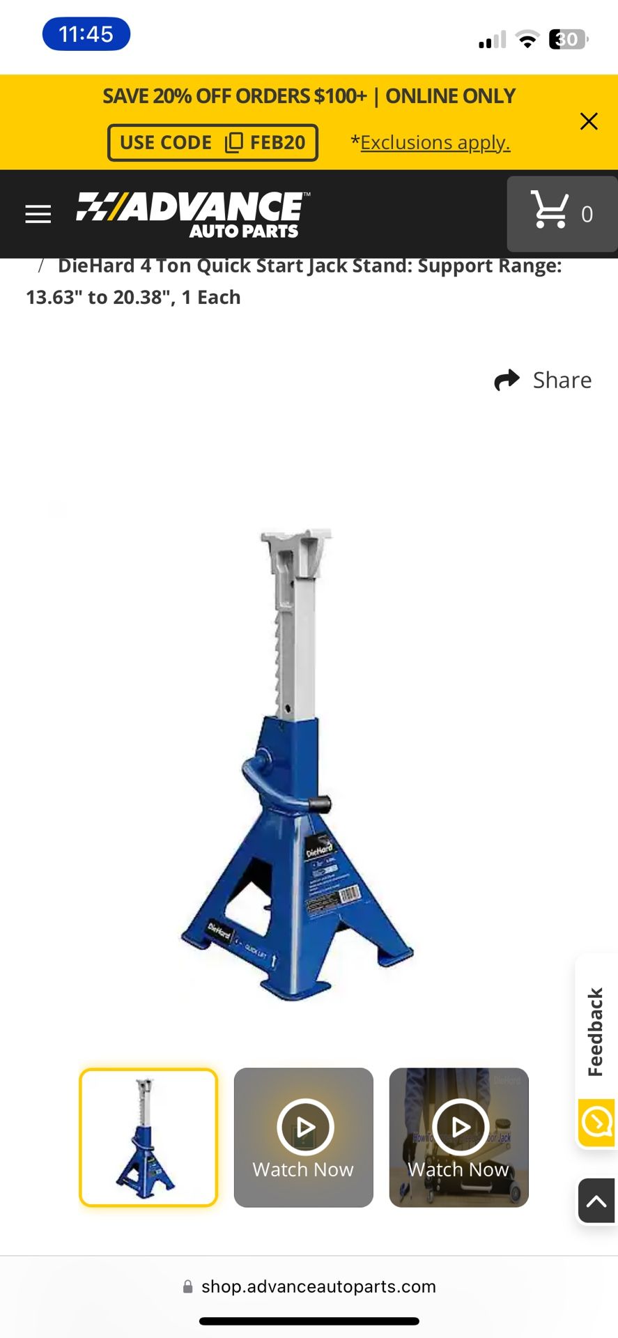 Diehard 4ton Jack stand.