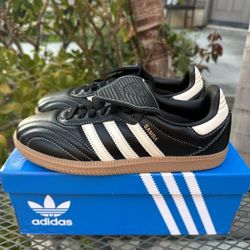 Women's adidas Originals Samba Long Tongue Shoes - Black Cream White Gum - Size 6, 7.5